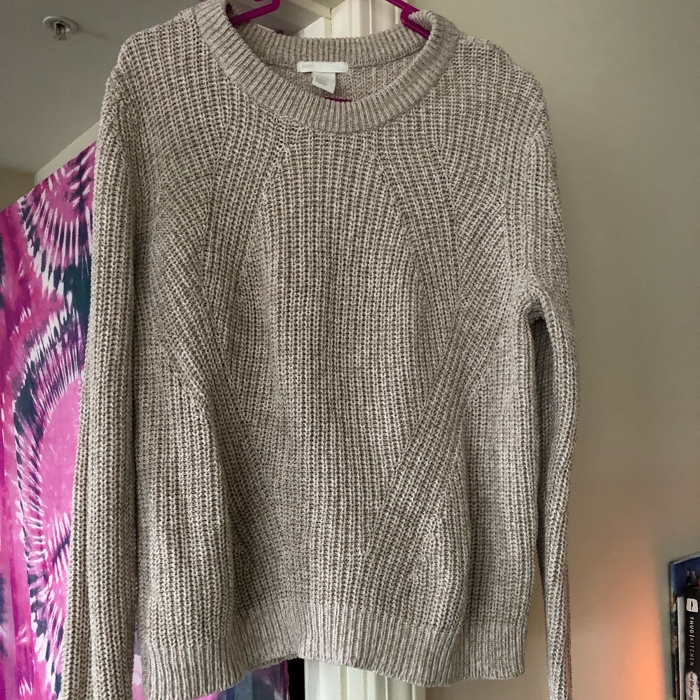 Tan knit sweater